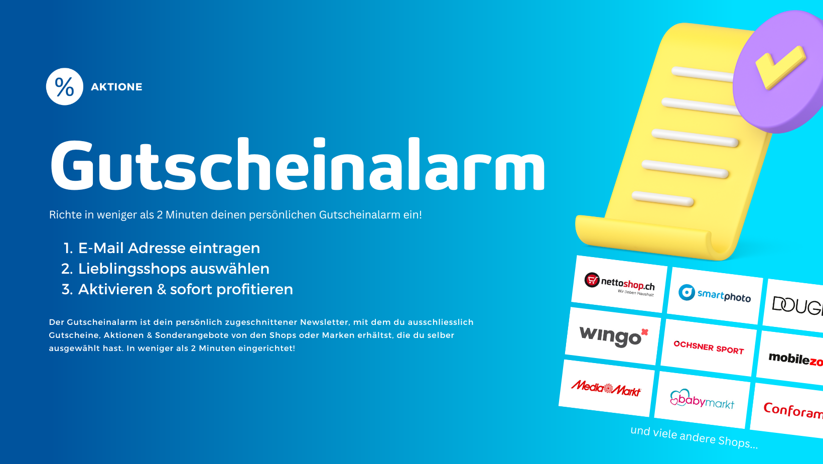 Gutscheinalarm Banner